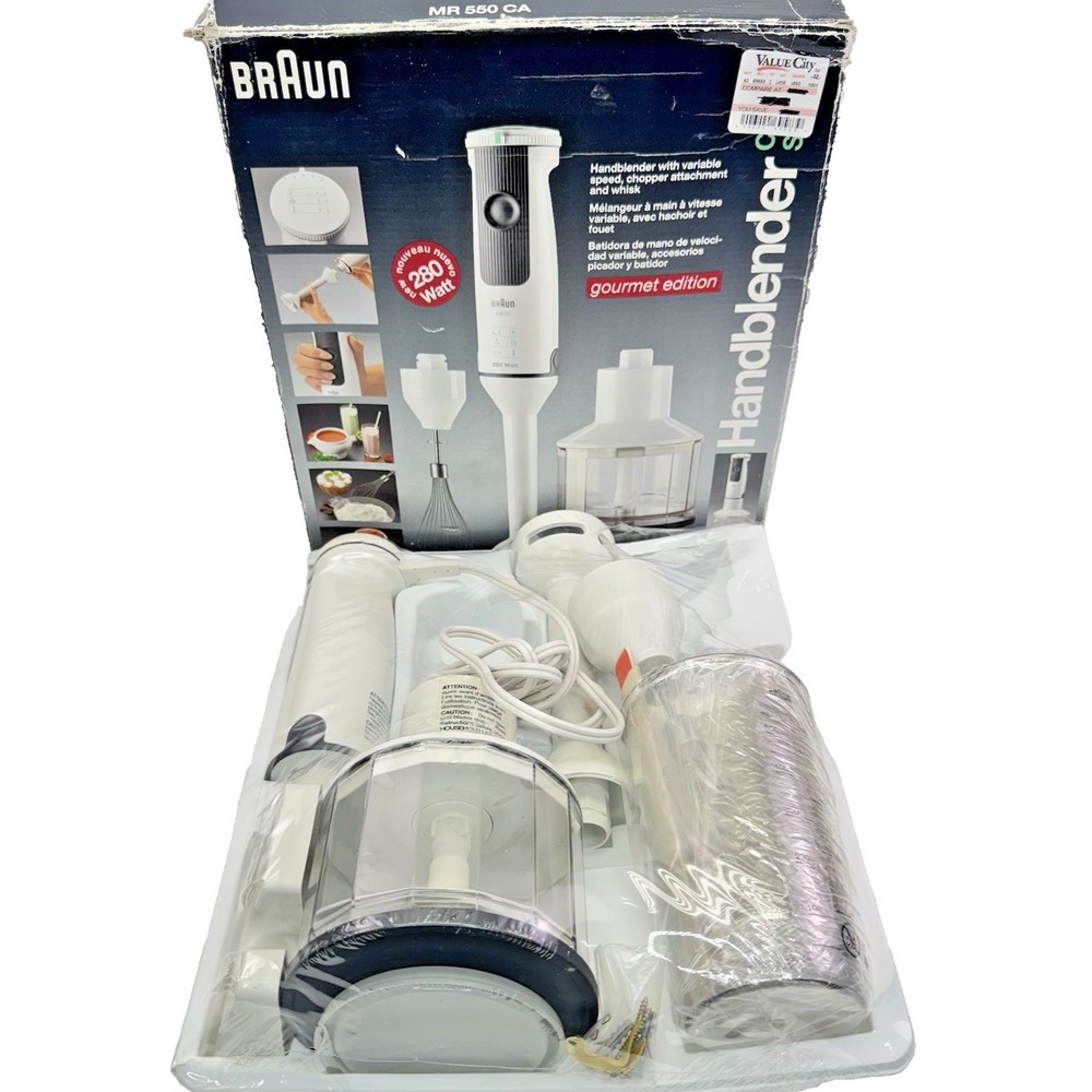 Braun MR-500CA Handblender Immersion Blender Culinary Series 200 Watt NEW NOS